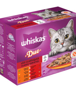 Whiskas 1+ Duo Classic Variaties in gelei multipack (12 x 85 g)