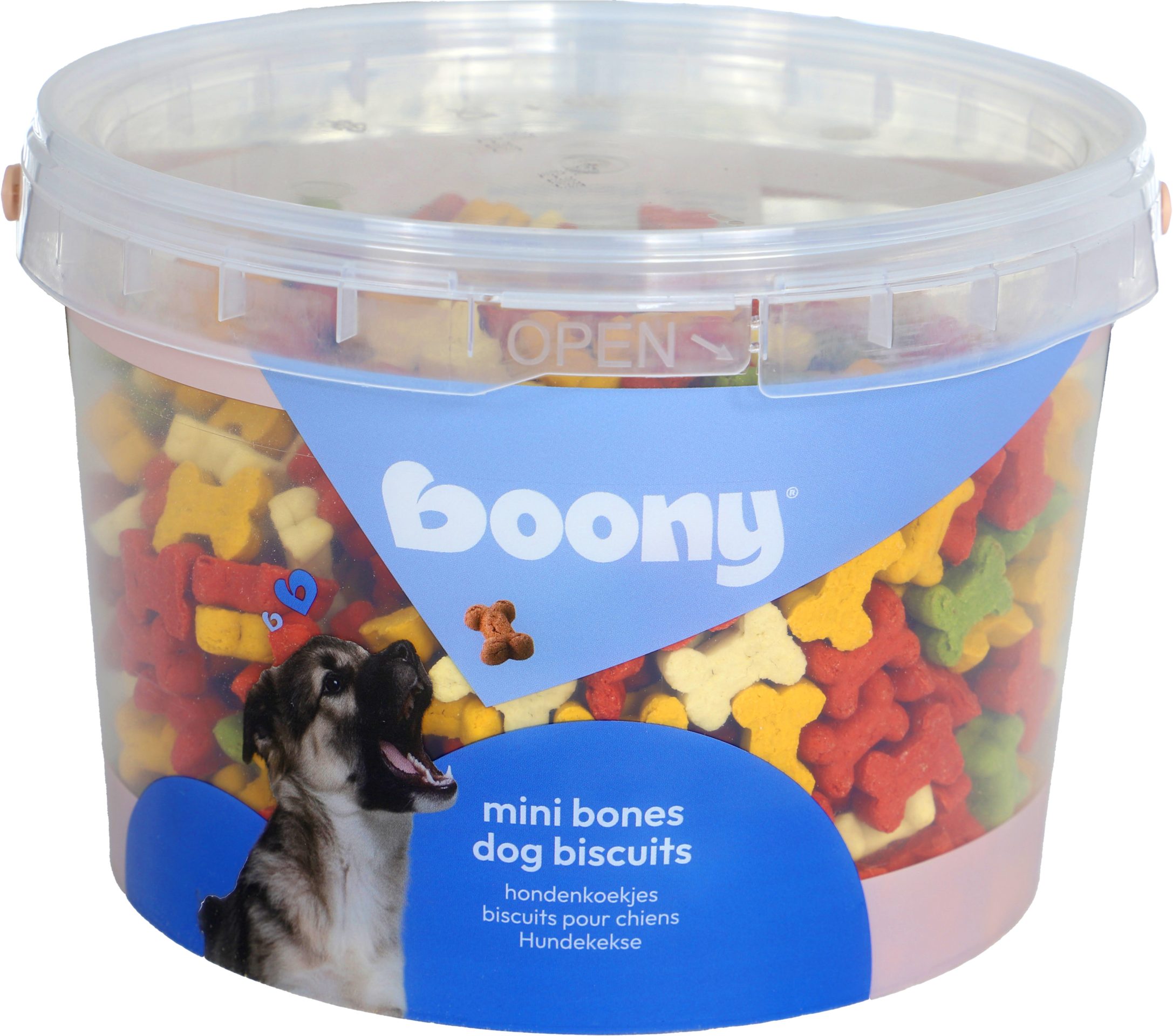 Boony Hondenkoekjes Mini Botjes Mix Emmer 1 kg