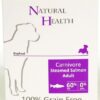 Natural Health gestoomd graanvrij hondenvoer Carnivore Salmon 395 gram