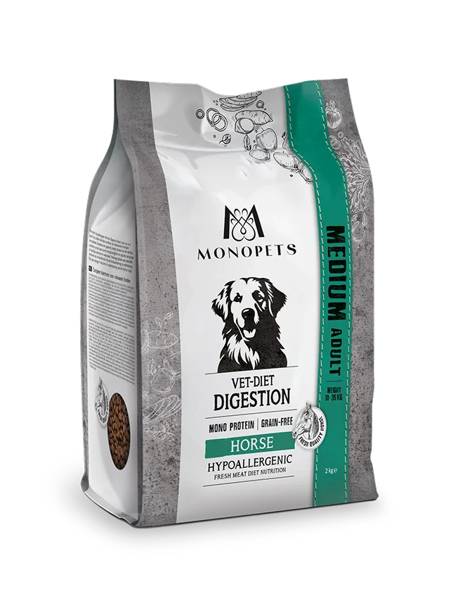 Monopets Hypoallergenic Medium Vet-Diet Digestion Paard