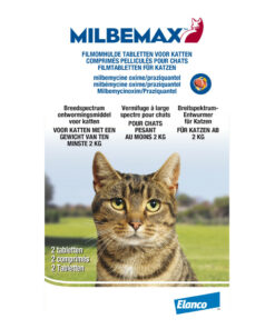oop Milbemax Kat 2-8 kg ontwormingstabletten voor een effectieve bestrijding van spoelwormen, lintwormen en haakwormen. Geschikt voor volwassen katten vanaf 2 kg