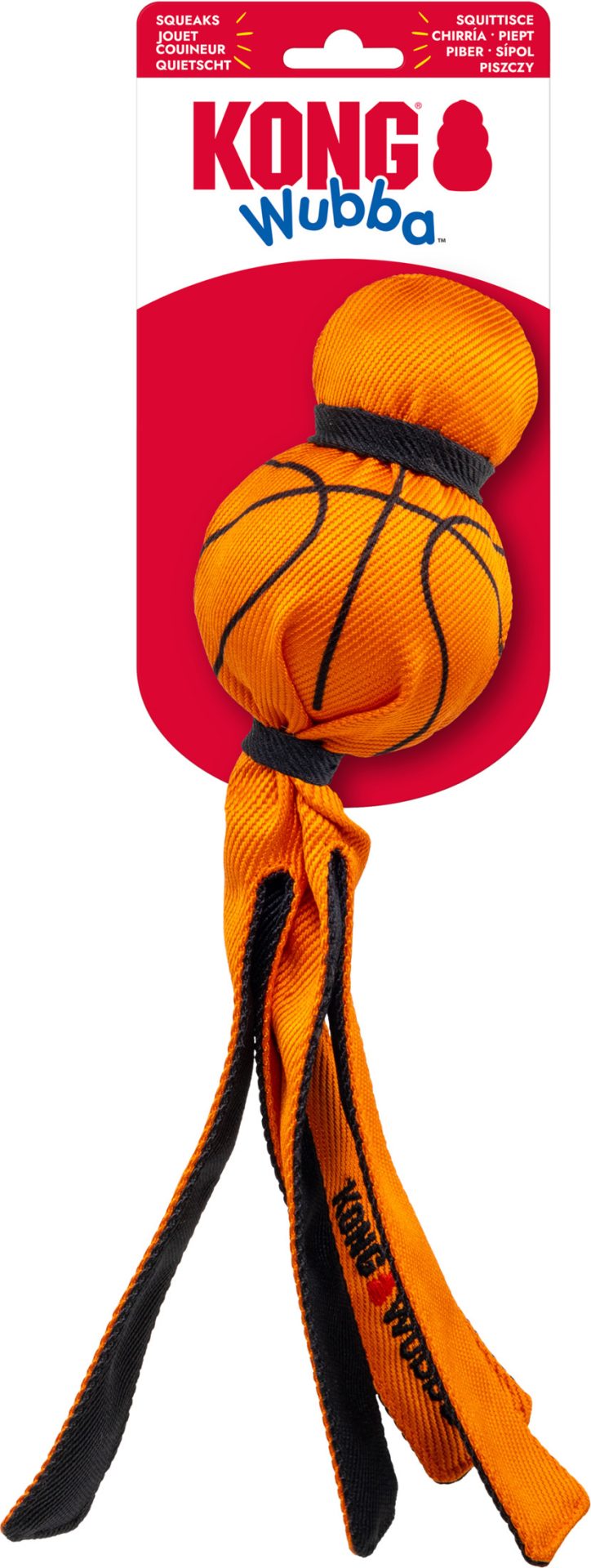 Koop de KONG Wubba Sport Basketball Large bij Schuurman Dier & Hengelsport. Duurzaam KONG hondenspeelgoed voor apporteren en trekspelletjes. Snel geleverd uit eigen voorraad.