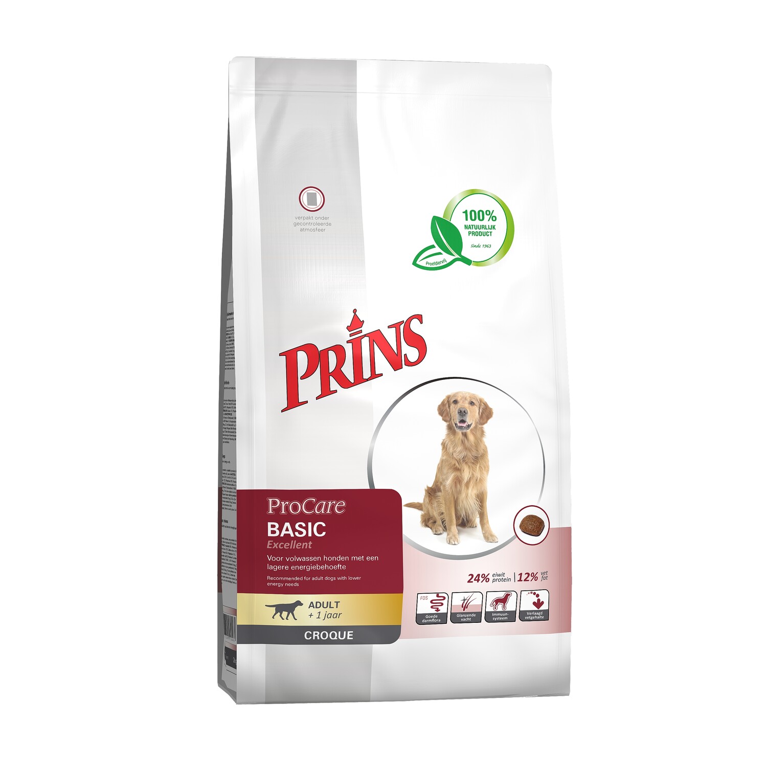 Koop Prins ProCare Croque Basic Excellent 10 kg bij Schuurman Dier & Hengelsport. Complete premium hondenvoeding voor volwassen honden met ondersteuning voor conditie, spijsvertering en vitaliteit. Snel geleverd uit eigen voorraad.