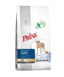Koop Prins ProCare Croque Super Performance 10 kg bij Schuurman Dier & Hengelsport. Premium hondenvoer voor actieve en sportieve honden met extra energie, sterke spieren en optimale conditie. Snel geleverd uit eigen voorraad.