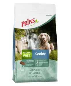 Prins ProCare Grainfree Senior Fit 3kg kopen? Graanvrije geperste voeding voor oudere honden, met ondersteuning voor een vitale senior. Bestel bij Schuurman.