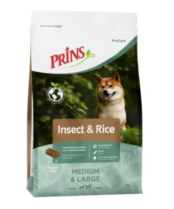 Koop Prins ProCare Insect & Rice bij Schuurman Dier & Hengelsport. Premium hondenvoer met insecteneiwit en rijst voor gevoelige honden. Licht verteerbaar, duurzaam en snel geleverd uit eigen voorraad.