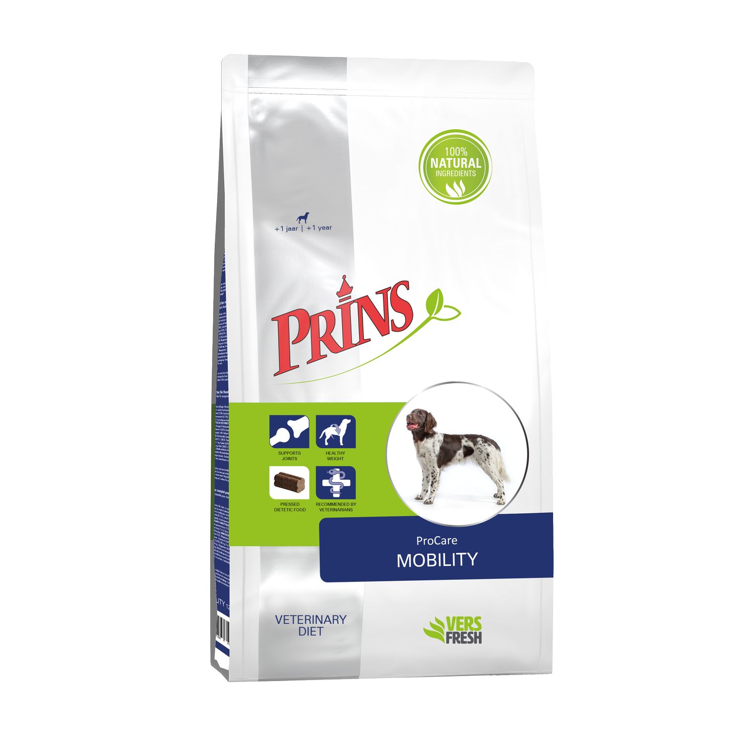 Koop Prins ProCare Pressed Diet Mobility 3 kg bij Schuurman Dier & Hengelsport. Geperste dieetvoeding voor honden ter ondersteuning van gewrichten en mobiliteit bij osteoartritis. Snel geleverd uit eigen voorraad.