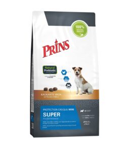 Koop Prins Protection Croque Mini Super Performance 2 kg bij Schuurman Dier & Hengelsport. Premium hondenvoer voor actieve kleine honden met extra energie, sterke spieren en optimale conditie. Snel geleverd uit eigen voorraad.