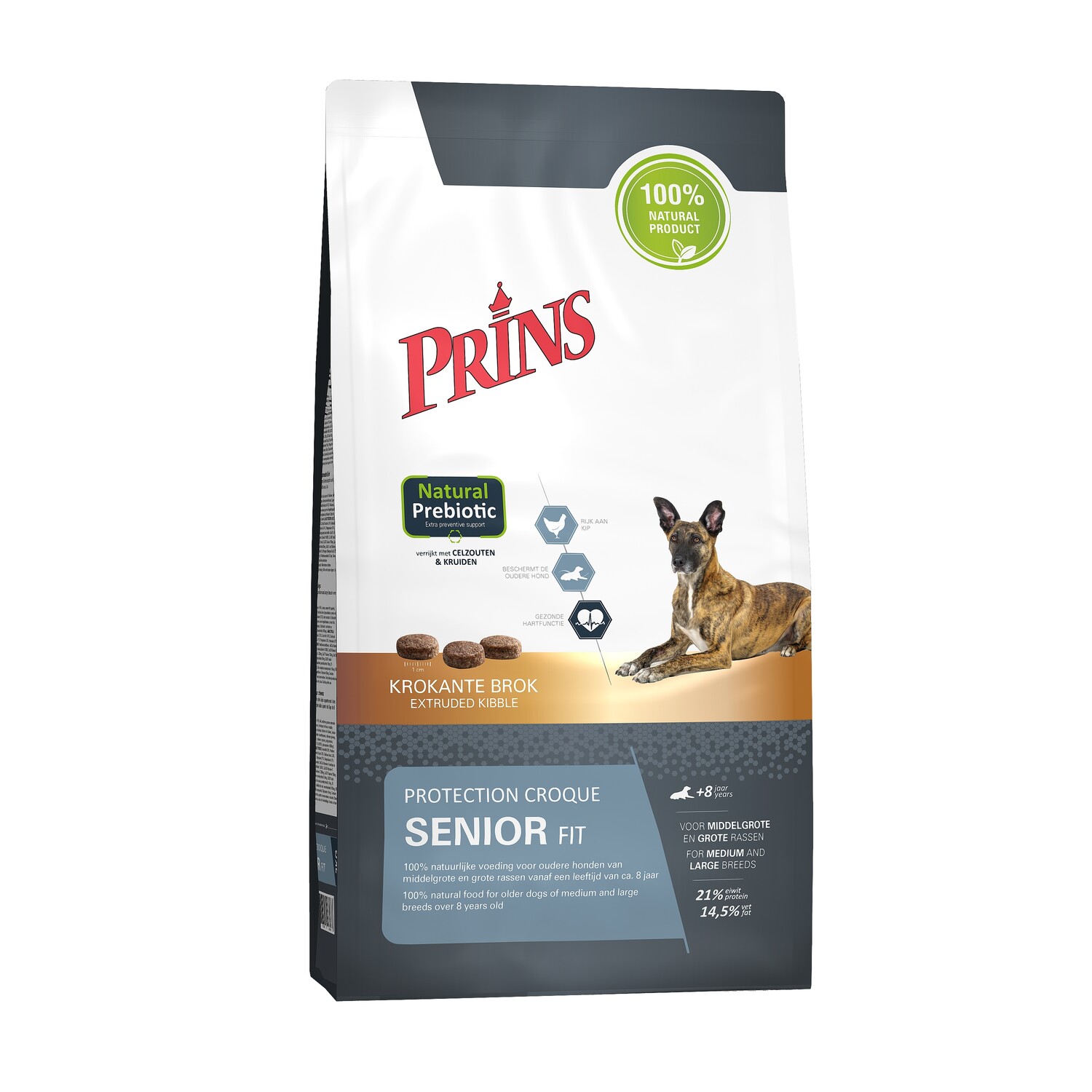 Koop Prins Protection Croque Senior Fit 2kg bij Schuurman Dier & Hengelsport. Premium senior hondenvoer dat gewrichten, spieren, weerstand en een gezond gewicht ondersteunt. Snel uit eigen voorraad leverbaar.