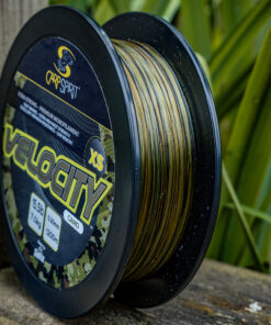 Carp Spirit Velocity XS 1200M kopen? Snelzinkende karperlijn in Camo en Green van 0,27 t/m 0,40 mm. Vind de juiste lijn voor jouw karpermolen bij Schuurman Hengelsport.