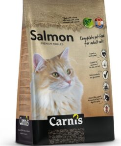 Carnis Kat Droog Zalm 7 kg kopen? Smakelijke kattenbrokken met zalm in een royale 7 kg verpakking. Ideaal als dagelijkse voeding en voor meerdere katten.