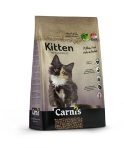 Carnis Kitten 7 kg met verse kalkoen en taurine voor kittens van 2–12 maanden. Bestel bij Schuurman Dier & Hengelsport of bezoek onze winkel.
