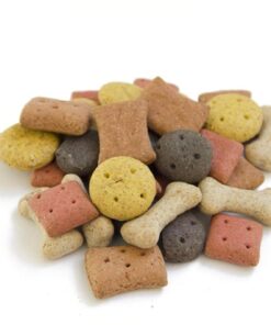 Engelse Koekjesmix 1 kg kopen? Gevarieerde mix van krokante hondenkoekjes. Ideaal als dagelijkse beloning of tussendoortje voor je hond.