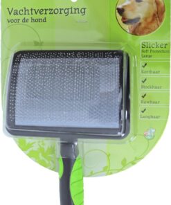 Hondenborstel Slicker Soft L kopen? Zachte grote slickerborstel voor het verwijderen van losse haren, vuil en beginnende klitten uit de hondenvacht.