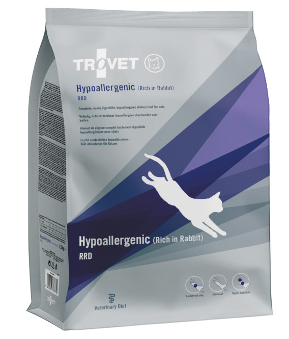 TROVET Hypoallergenic Rich in Rabbit RRD Kat kopen? Compleet hypoallergeen kattenvoer met konijn en rijst bij voedselallergie en voedselintolerantie
