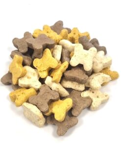 Mini Mix Koekmix 1 kg kopen? Gevarieerde mix van kleine krokante hondenkoekjes. Ideaal als dagelijkse beloning, trainingssnack of tussendoortje.