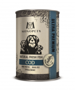Monopets Fresh Fish Cod 400 g kopen? Smakelijk natvoer voor honden met kabeljauw. Een praktische visvariant in 400 gram blik voor dagelijkse voeding.