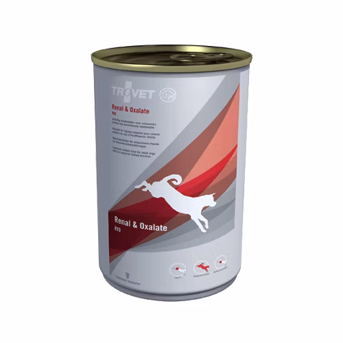 TROVET Renal & Oxalate RID Hond 6x400g kopen? Compleet nierdieet natvoer voor volwassen honden met nierinsufficiëntie en calciumoxalaat