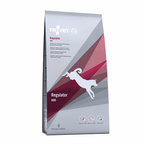Bestel TROVET Regulator OHD Hond bij Schuurman Dier & Hengelsport. Hypoallergeen dieetvoer met gehydrolyseerde eiwitten voor gevoelige honden.