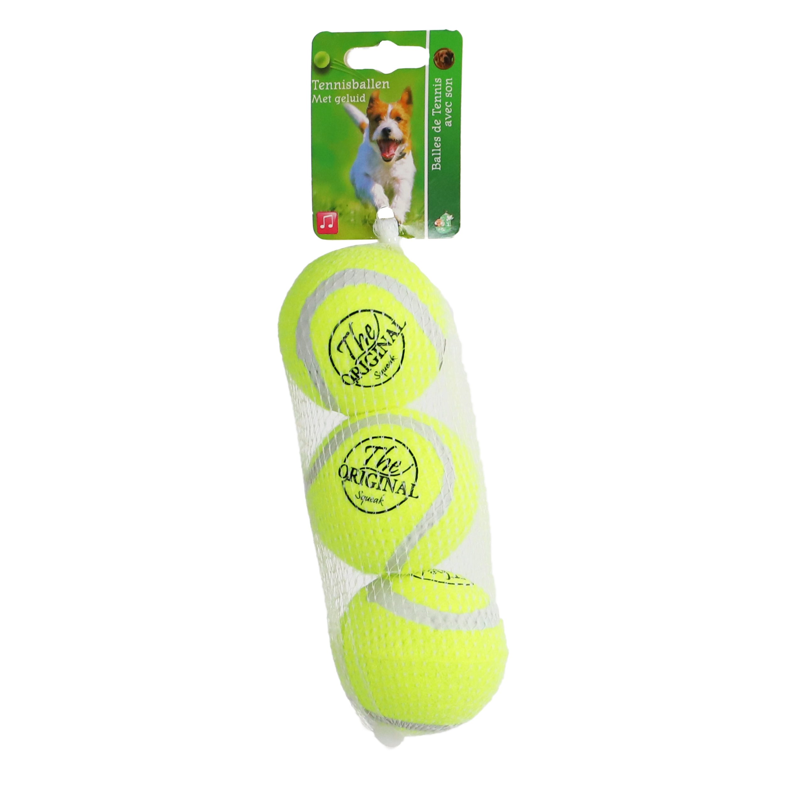 Boon Tennisbal M Geel kopen? Set van 3 tennisballen in maat M voor honden. Ideaal voor apporteren, trainen en actief spelen. Bestel eenvoudig online.