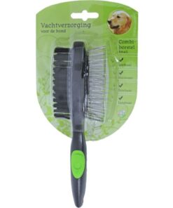 Boon Hondenborstel Combi 2-zijdig Small kopen? 2-in-1 hondenborstel met nylon en stalen zijde voor een verzorgde vacht. extra voordelig bij schuurman dier