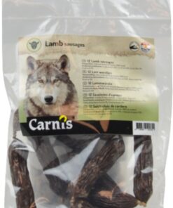 Carnis Lam Worstjes 12 stuks met 68% lam en een stevige bite. Bestel bij Schuurman Dier & Hengelsport of bezoek onze winkel in Nieuw-Beijerland.