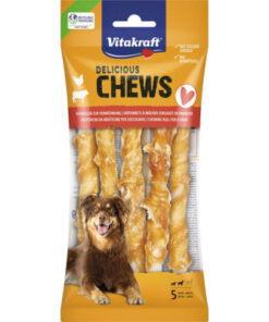 Vitakraft Kauwrollen met Kip M kopen? Smakelijke kauwsnack met kip voor honden. Bestel online bij Schuurman Dier & Hengelsport.