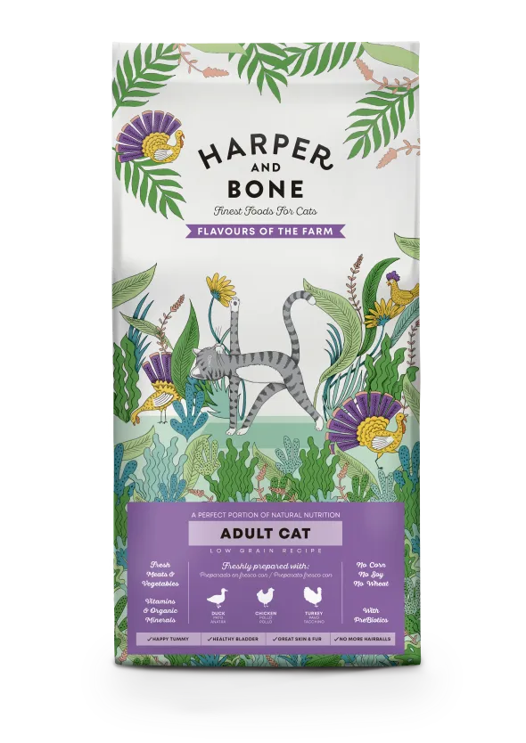 Harper & Bone Flavours of the Farm Adult 10 kg kopen? Kattenbrokken voor volwassen katten in een handige grootverpakking. Bestel bij Schuurman Dier